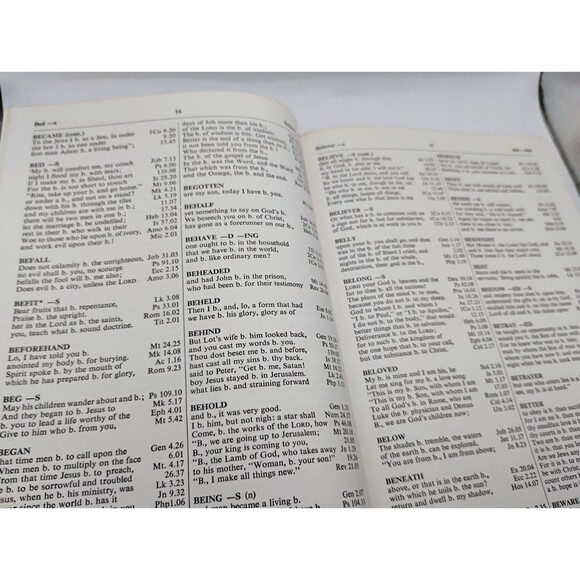 Vintage Concise Concordance Revised Standard Version 1959 Holy Bible Reference - Picture 8 of 11